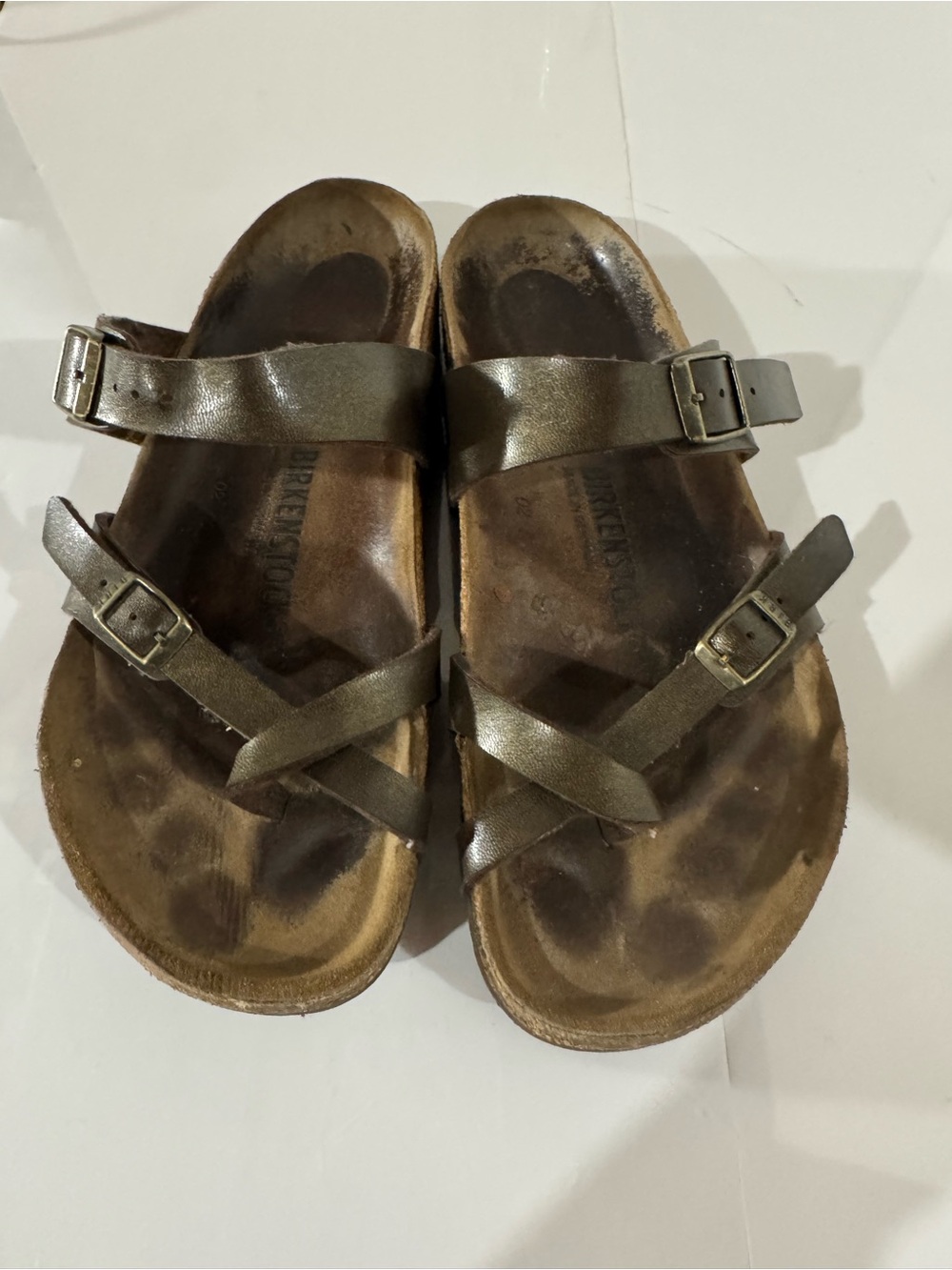 Birkenstock Bronze Metallic Strappy Women’s Sandals Size 41